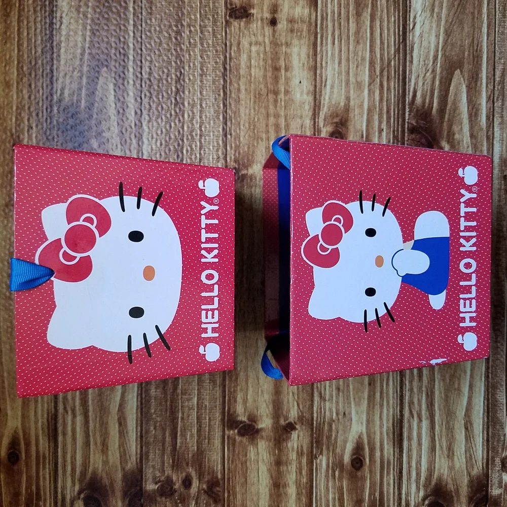 Hello Kitty Red/White Journal & Notebook Set Stationary Office Notepad Sanrio